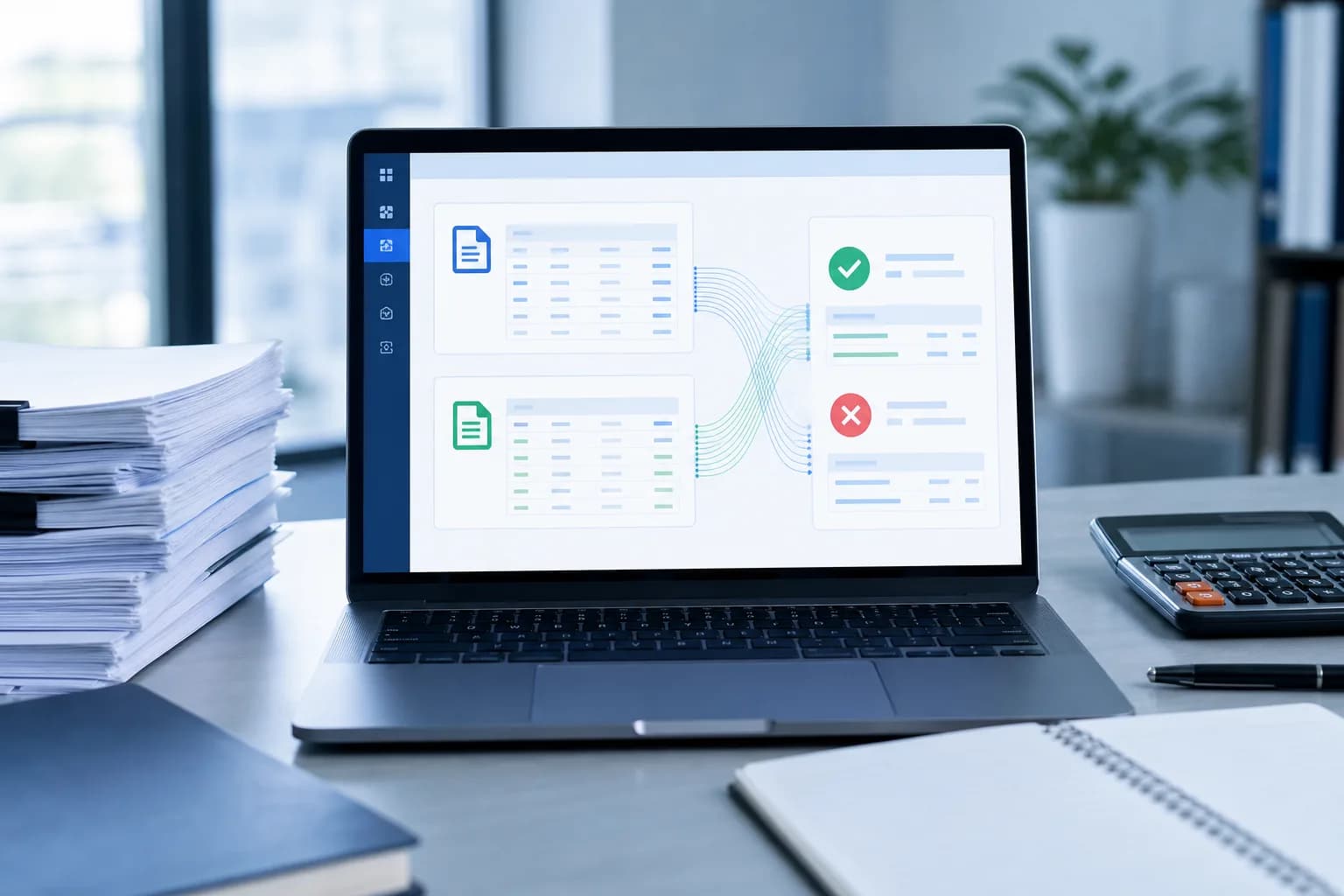 AI-assisted GST reconciliation matching purchase register data with GSTR-2B